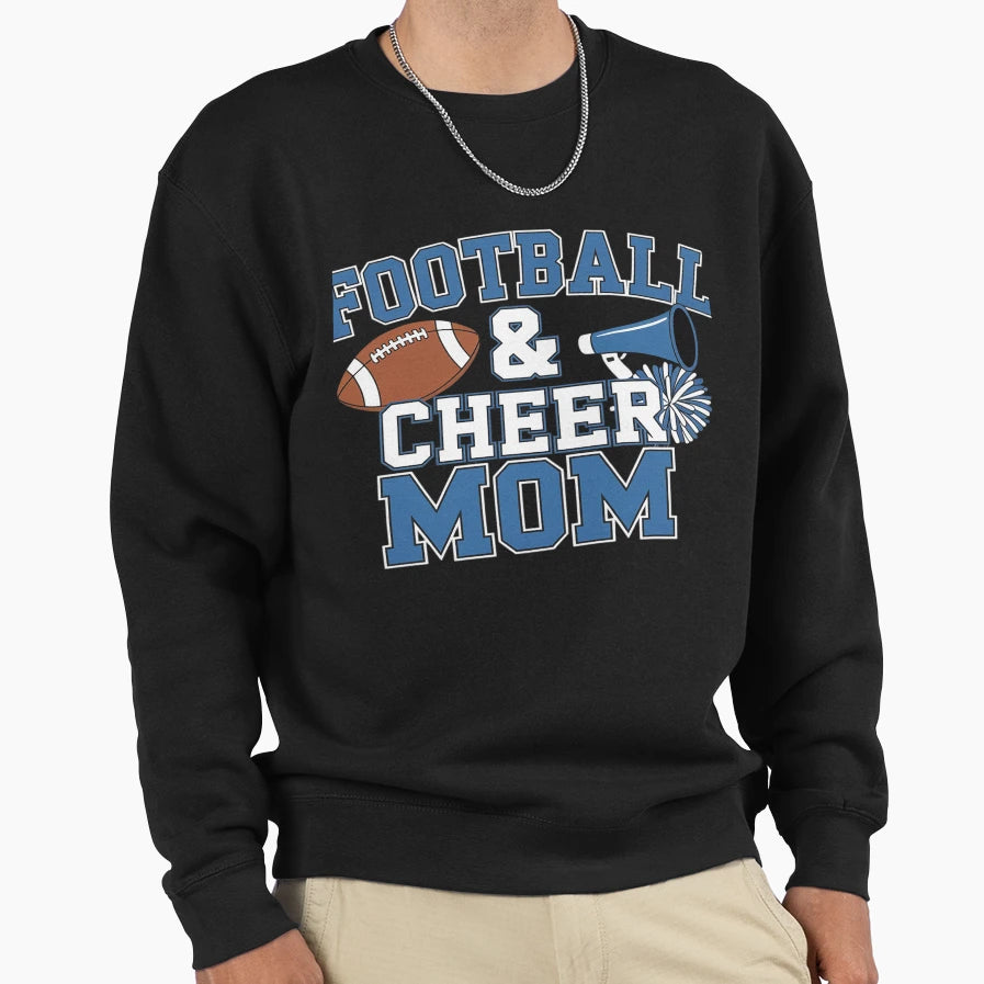 Football Cheer Mom Cheer Spirit Sweatshirt - Streetwear Style for Adults - T-Shirt, Sweatshirt, Hoodie