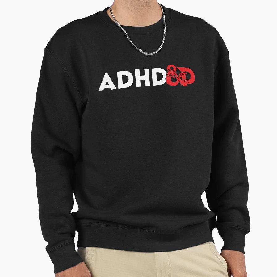 Adhd D Sweatshirt - Casual Everyday Wear Men Women - T-Shirt, Sweatshirt, Hoodie