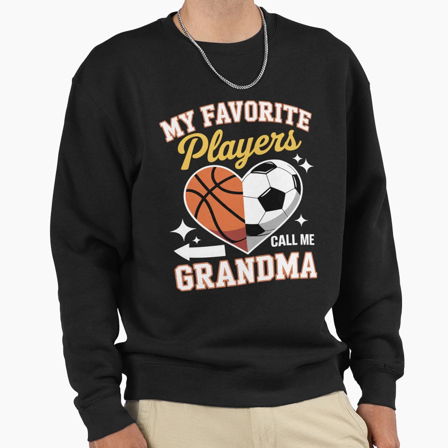 My Favorite Soccer Basketball Sweatshirt - Fun Novelty Design Men Women - T-Shirt, Sweatshirt, Hoodie