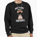 Just Who Loves Football Sports Fan Sweatshirt - Aesthetic Graphic Unisex - T-Shirt, Sweatshirt, Hoodie