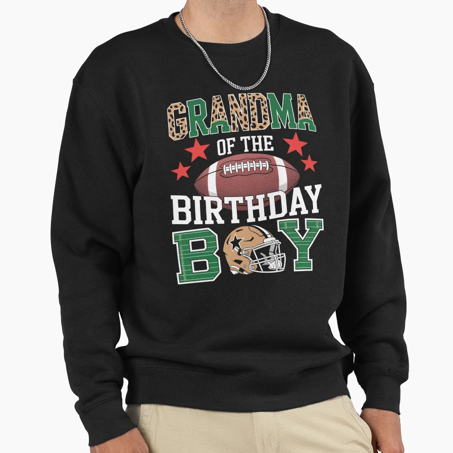 Grandma Birthday Game Day Sweatshirt - Unique Graphic Men Women - T-Shirt, Sweatshirt, Hoodie