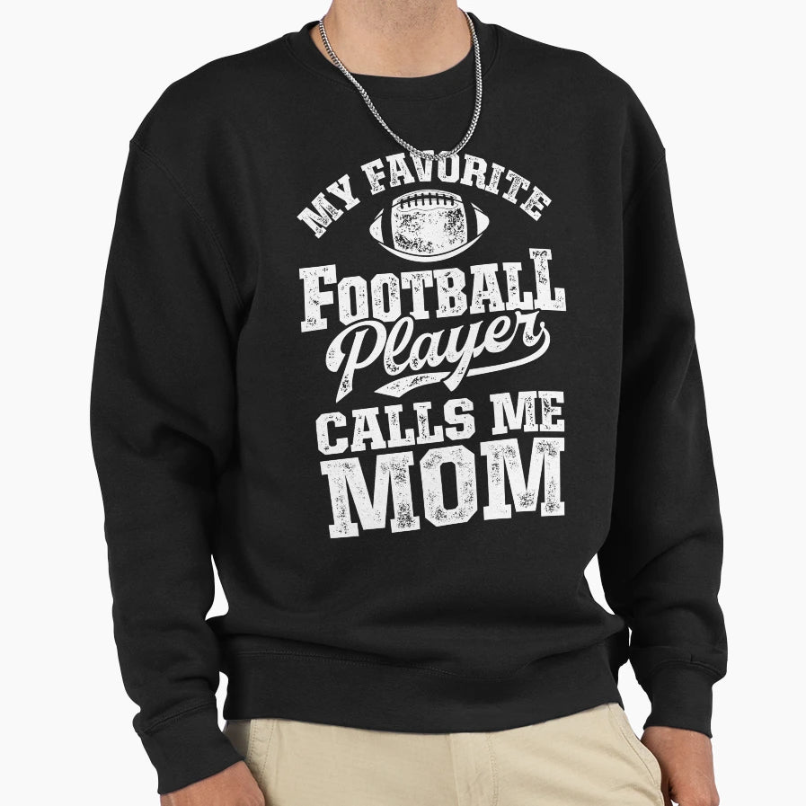 My Football Player Calls Me Mom Foot T-Shirt - Custom Art Print Unisex - T-Shirt, Sweatshirt, Hoodie