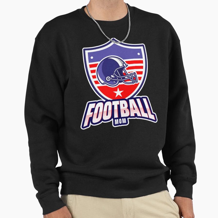 American Football Mom Soccer Sweatshirt - Casual Everyday Wear for Adults - T-Shirt, Sweatshirt, Hoodie
