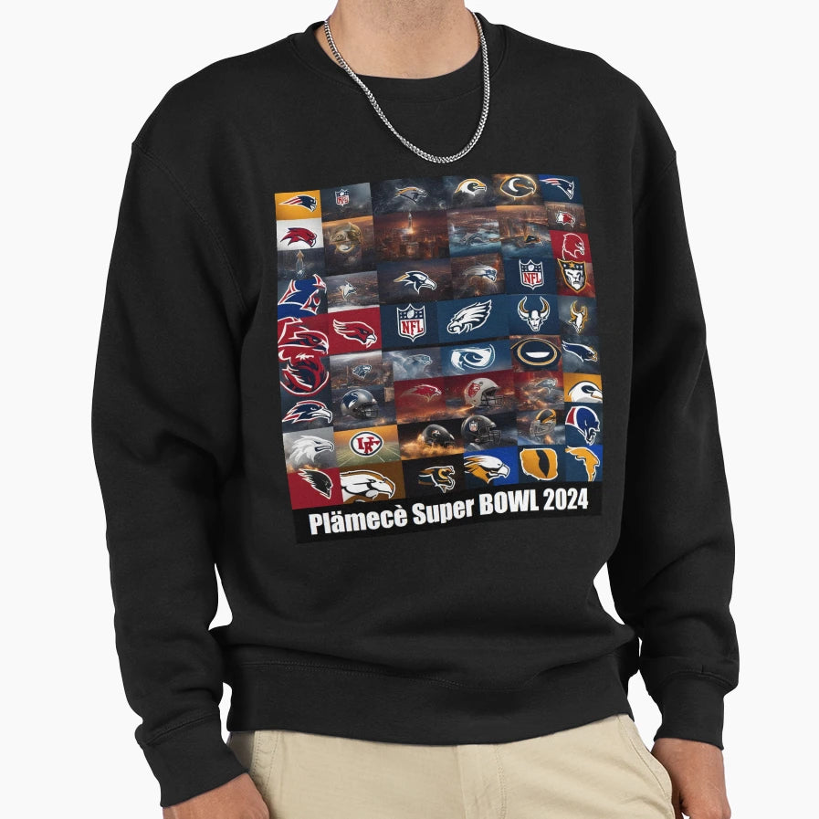 Super Bowl 2024 Nfl Usa Sweatshirt - Casual Everyday Wear Men Women - T-Shirt, Sweatshirt, Hoodie