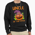 Pumpkin Uncle Patch Halloween Sweatshirt - Aesthetic Graphic for Adults - T-Shirt, Sweatshirt, Hoodie
