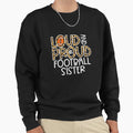 Leopard Proud American Football Sweatshirt - Casual Everyday Wear Unisex - T-Shirt, Sweatshirt, Hoodie