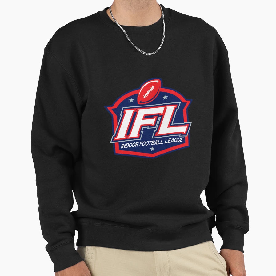 Indoor Football League Long Logo Sweatshirt - Fun Novelty Design for Adults - T-Shirt, Sweatshirt, Hoodie