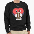 Heart American Football Sports Sweatshirt - Aesthetic Graphic for Adults - T-Shirt, Sweatshirt, Hoodie