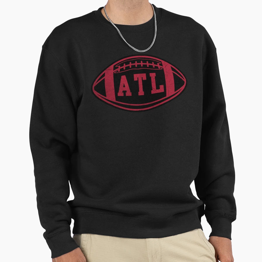 Atlanta Throwback Football Sweatshirt - Aesthetic Graphic for Adults - T-Shirt, Sweatshirt, Hoodie