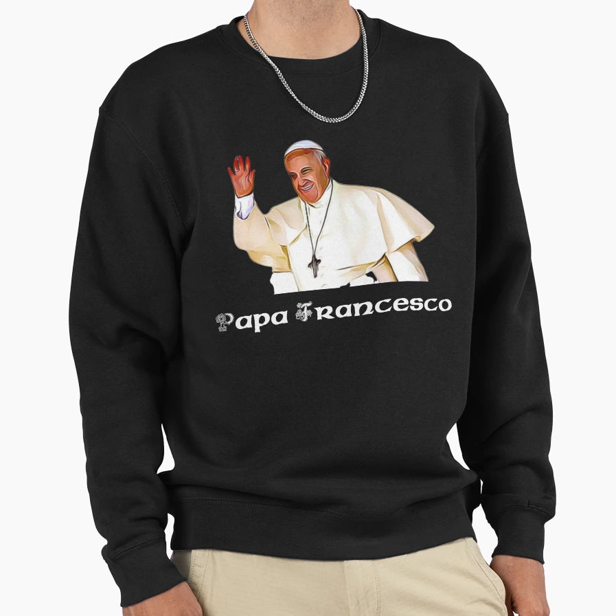 Papa Francesco Pope Francis Celtic Sweatshirt - Trendy Graphic for Adults - T-Shirt, Sweatshirt, Hoodie