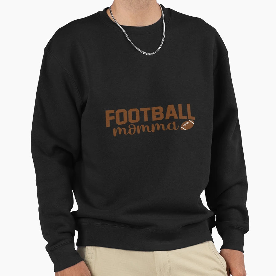 Football Momma Sweatshirt - Graphic Print Unisex - T-Shirt, Sweatshirt, Hoodie
