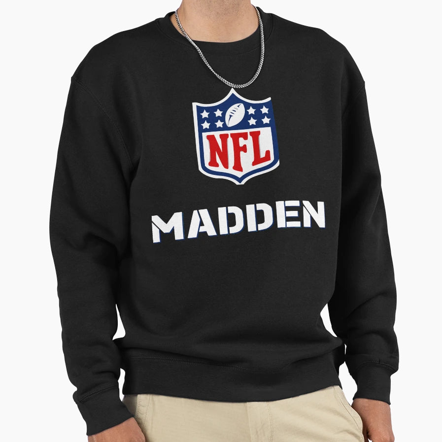 Maddenq Game Sweatshirt - Aesthetic Graphic for Adults - T-Shirt, Sweatshirt, Hoodie