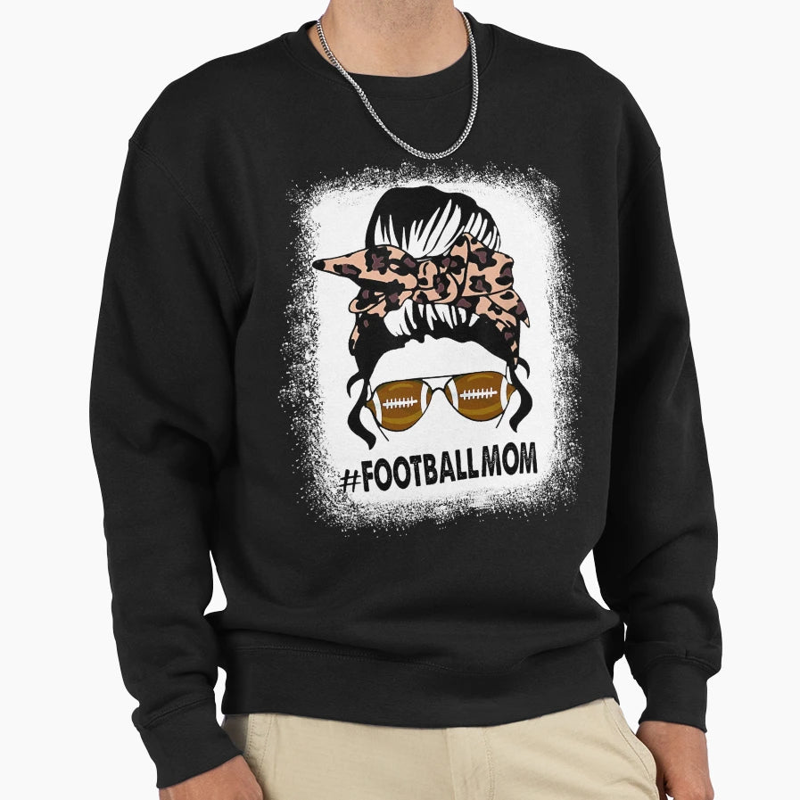 Bleached Football Leopard And Sweatshirt - Fun Novelty Design Men Women - T-Shirt, Sweatshirt, Hoodie