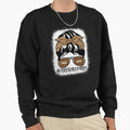 Bleached Football Mom Life Leopard Sweatshirt - Minimalist Print Unisex - T-Shirt, Sweatshirt, Hoodie
