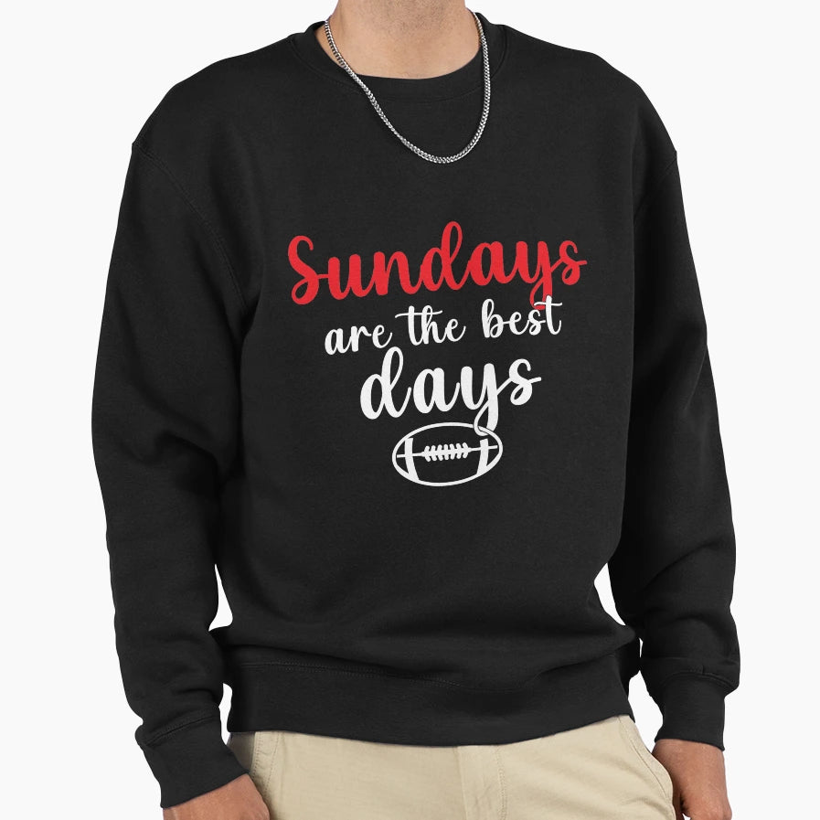 Sundays Are Best Days Sweatshirt - Graphic Print Unisex - T-Shirt, Sweatshirt, Hoodie