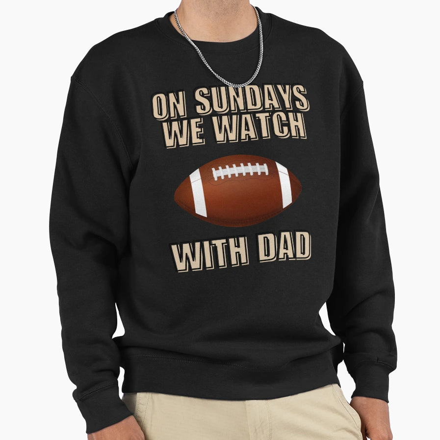 Football Dad Football Lover Time Dad Sweatshirt - Trendy Graphic Unisex - T-Shirt, Sweatshirt, Hoodie