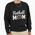 Mom Leopard Football Love Football Sweatshirt - Streetwear Style Unisex - T-Shirt, Sweatshirt, Hoodie