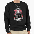 Baseball Nana Messy Bun Sweatshirt - Novelty Apparel Unisex - T-Shirt, Sweatshirt, Hoodie