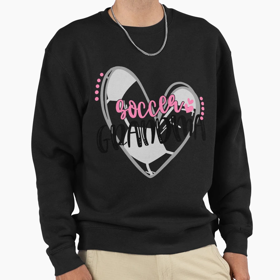 Soccer Grandma Soccer Heart T-Shirt - Novelty Apparel Unisex - T-Shirt, Sweatshirt, Hoodie