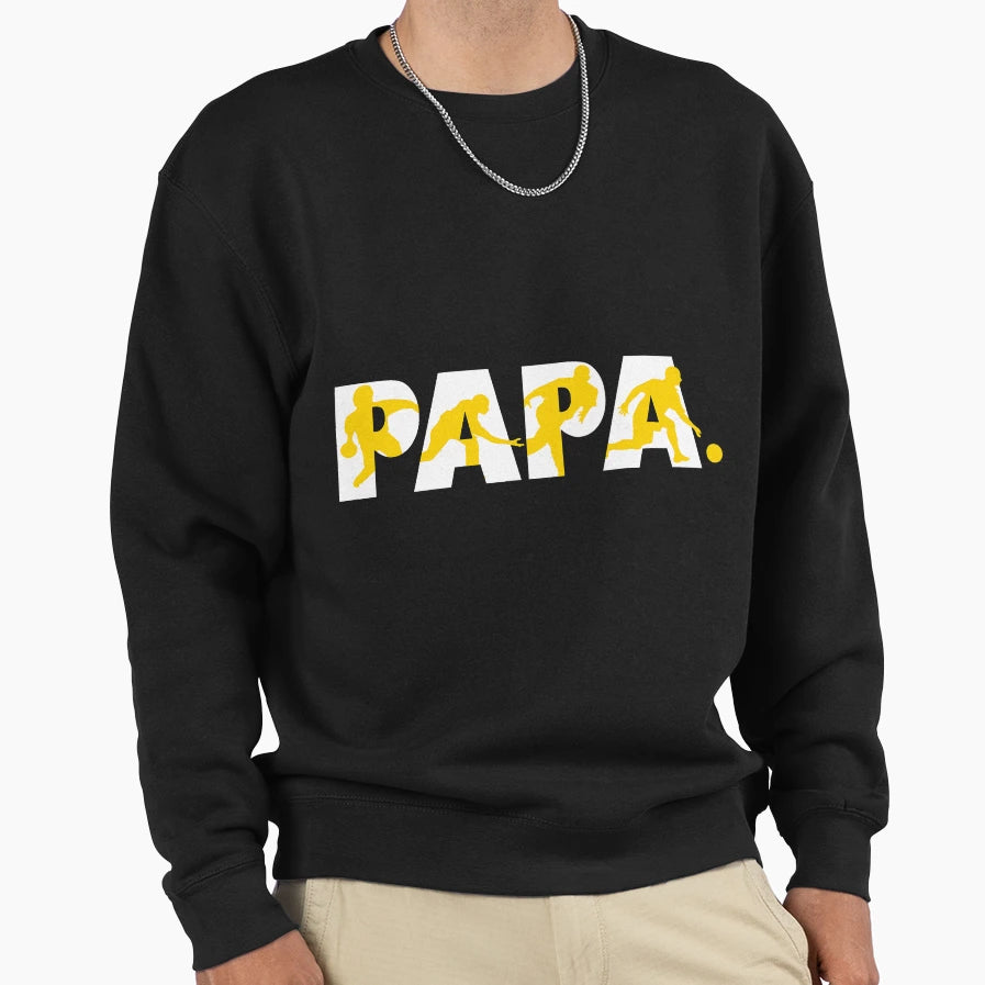 Pin Bowling Papa Outdoors Sports Sweatshirt - Unique Graphic Unisex - T-Shirt, Sweatshirt, Hoodie