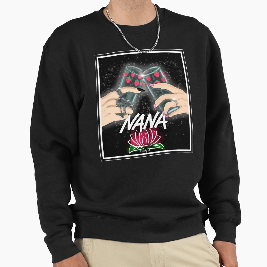 Glass Nana Friends Sweatshirt - Custom Art Print Unisex - T-Shirt, Sweatshirt, Hoodie