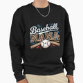 Baseball Nana Game Day Leopard Baseball Sweatshirt - Trendy Graphic Unisex - T-Shirt, Sweatshirt, Hoodie