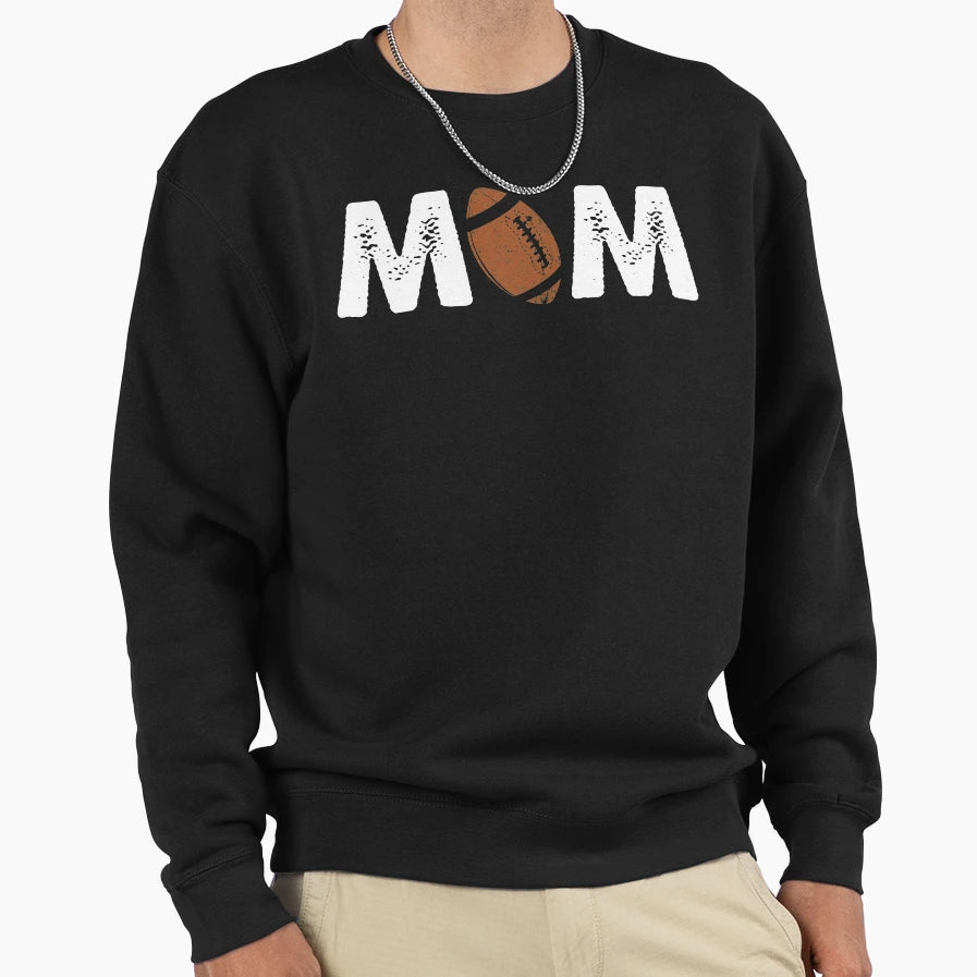 Mom Football American Gift Sweatshirt - Fun Novelty Design for Adults - T-Shirt, Sweatshirt, Hoodie