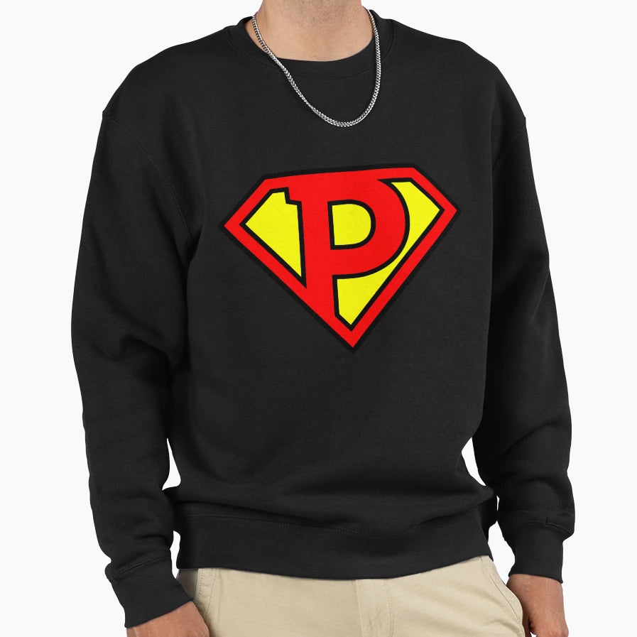 Letter P Sweatshirt - Custom Art Print for Adults - T-Shirt, Sweatshirt, Hoodie