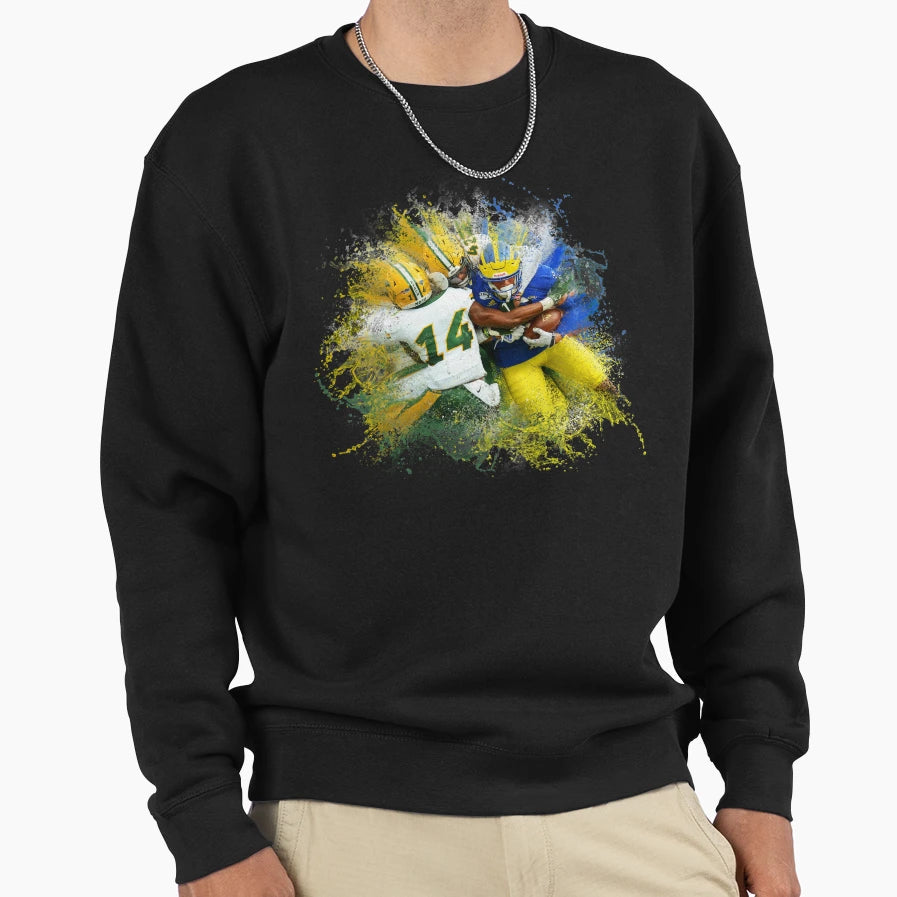 Football Splash Sweatshirt - Graphic Print Unisex - T-Shirt, Sweatshirt, Hoodie