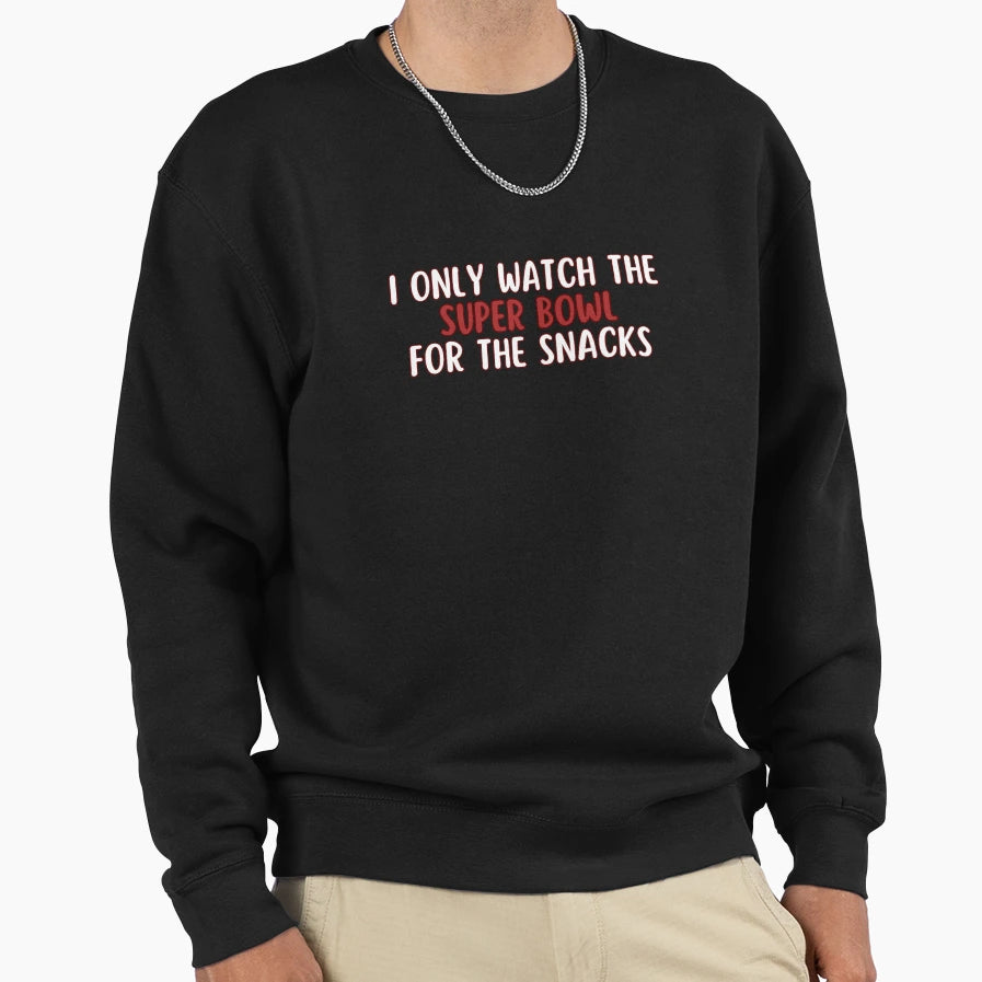 Super Bowl Snack Lover Sweatshirt - Aesthetic Graphic Unisex - T-Shirt, Sweatshirt, Hoodie