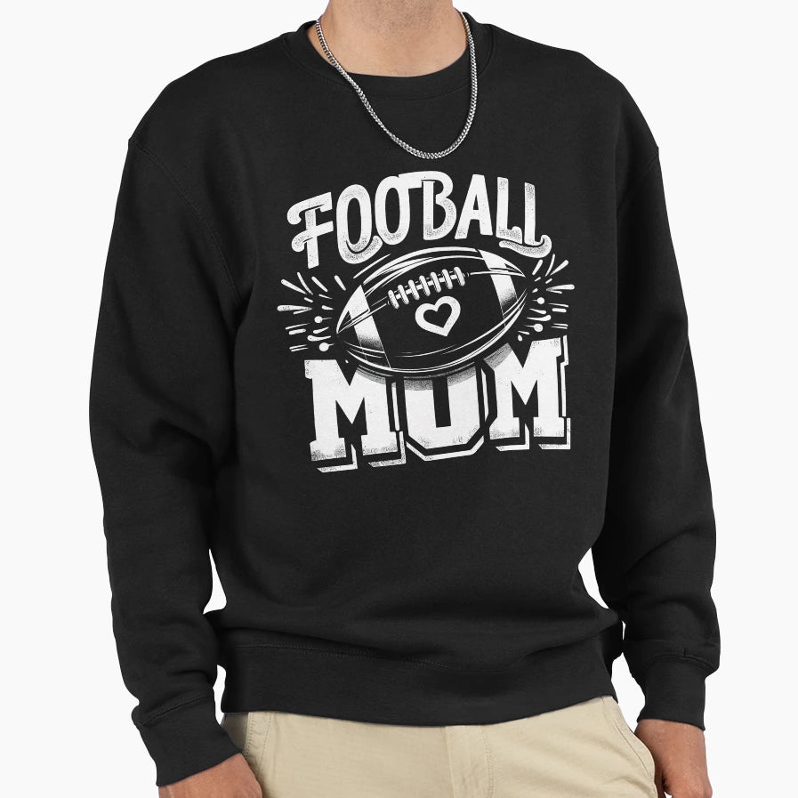 Funny Womens Game Day Football Mom Sweatshirt - Fun Novelty Design Unisex - T-Shirt, Sweatshirt, Hoodie