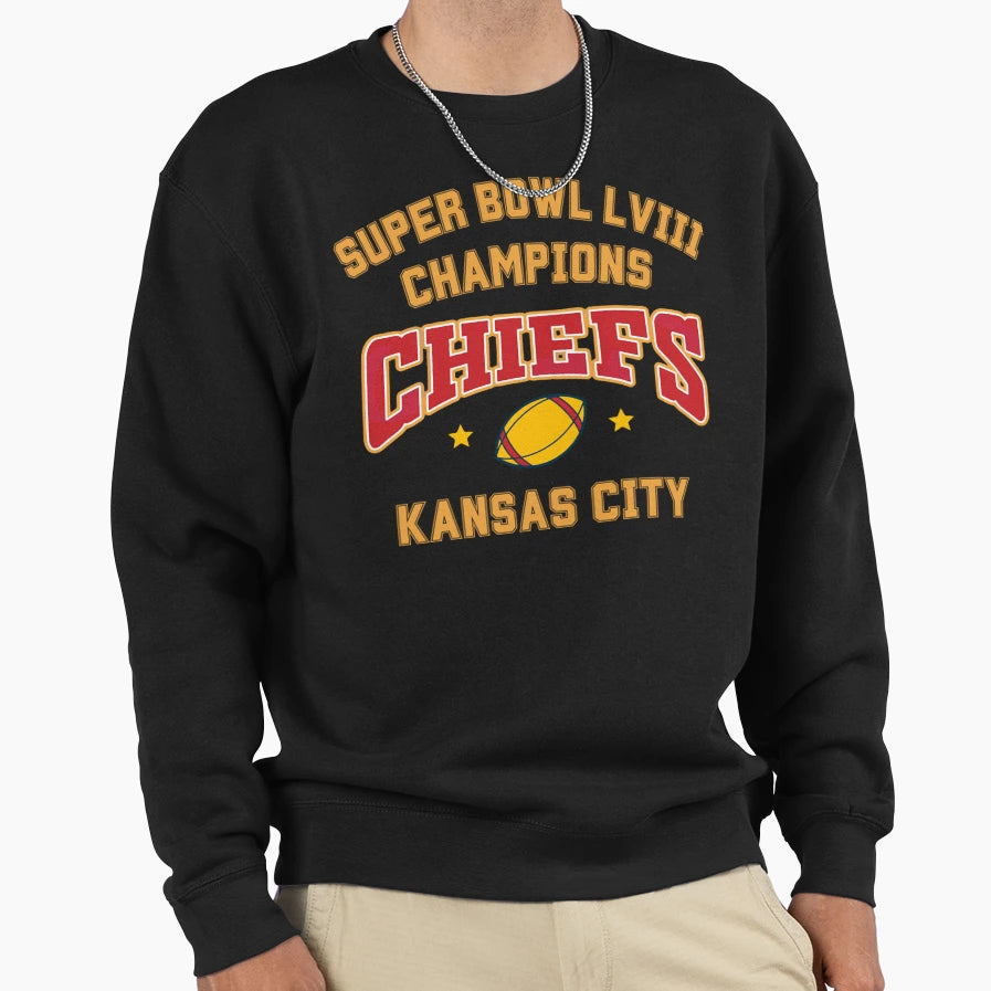 Chiefs Champions Lviii Sweatshirt - Novelty Apparel Men Women - T-Shirt, Sweatshirt, Hoodie