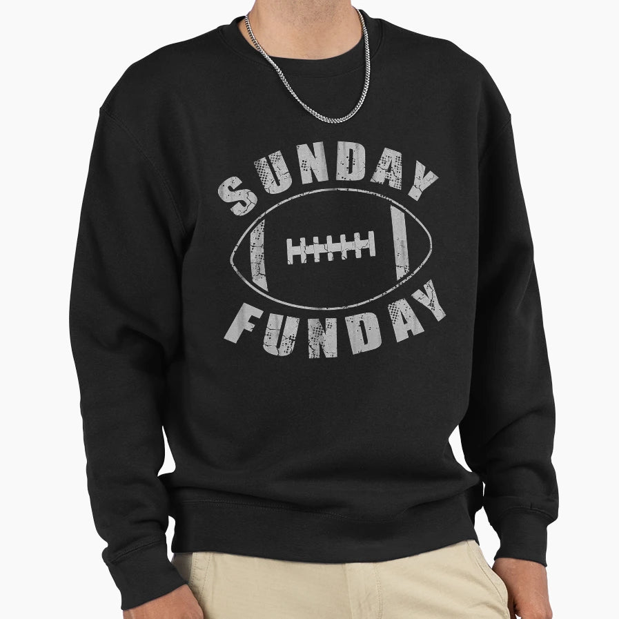 Sunday Funday Football Sports Sweatshirt - Fun Novelty Design Unisex - T-Shirt, Sweatshirt, Hoodie