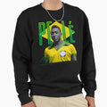 Pele Brazil Football Sweatshirt - Graphic Print for Adults - T-Shirt, Sweatshirt, Hoodie