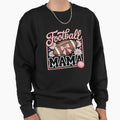 Coquette Bow Football Mama Game Day Sweatshirt - Trendy Graphic Unisex - T-Shirt, Sweatshirt, Hoodie