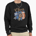 Cheer Mom Pom Pom Football Sweatshirt - Casual Everyday Wear Unisex - T-Shirt, Sweatshirt, Hoodie
