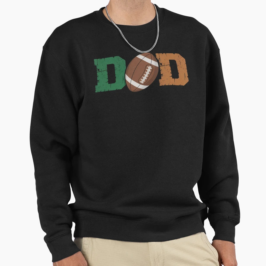 Dad 1 Year Old Football 1St Year Sweatshirt - Custom Art Print for Adults - T-Shirt, Sweatshirt, Hoodie