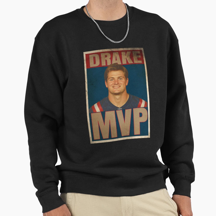 Drake Maye Mvp Sweatshirt - Trendy Graphic Men Women - T-Shirt, Sweatshirt, Hoodie