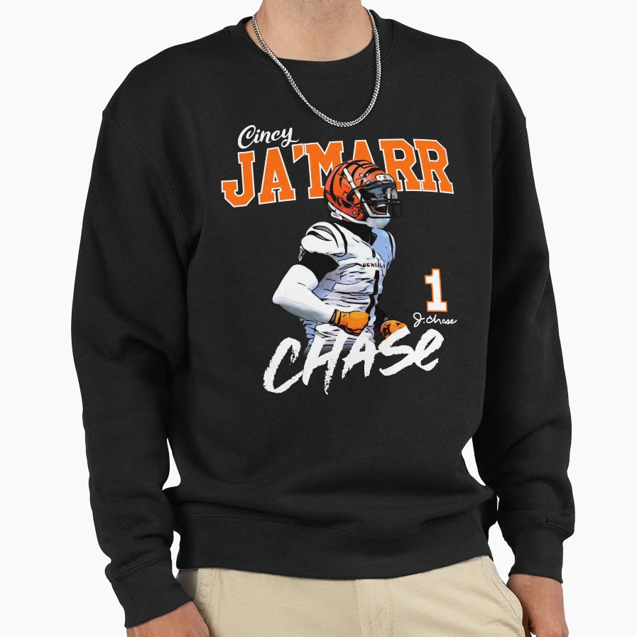 Jamarr Chase Sweatshirt - Fun Novelty Design for Adults - T-Shirt, Sweatshirt, Hoodie