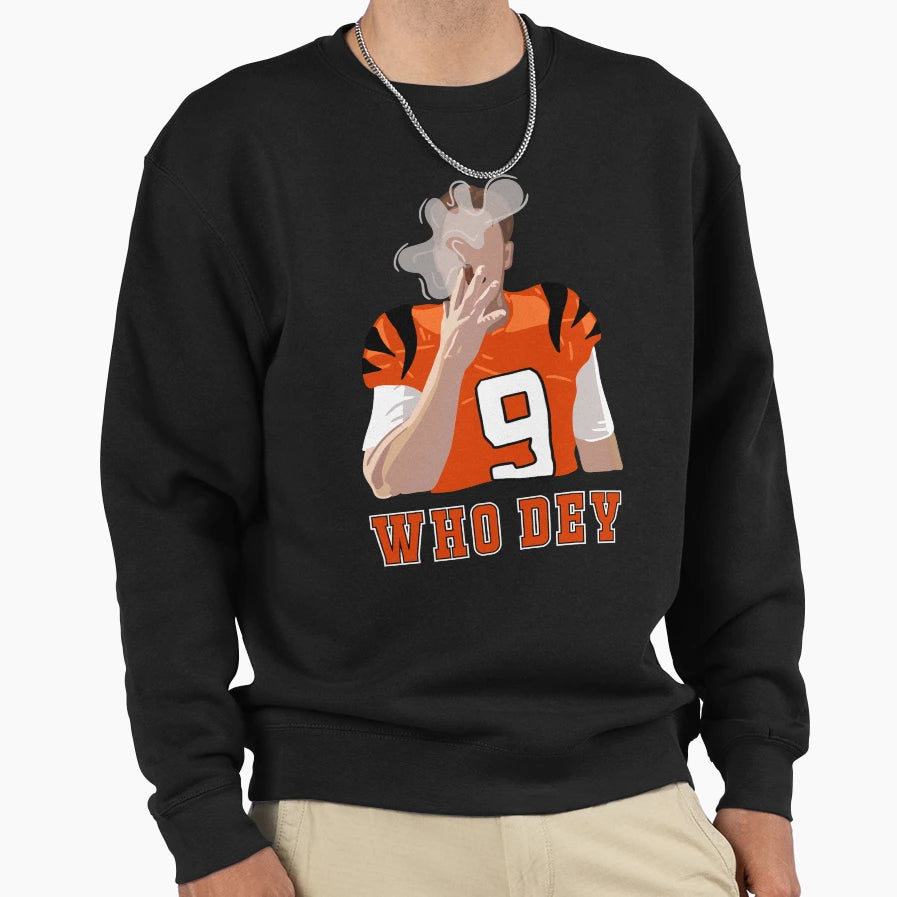 Who Dey JB Sweatshirt - Aesthetic Graphic Men Women - T-Shirt, Sweatshirt, Hoodie