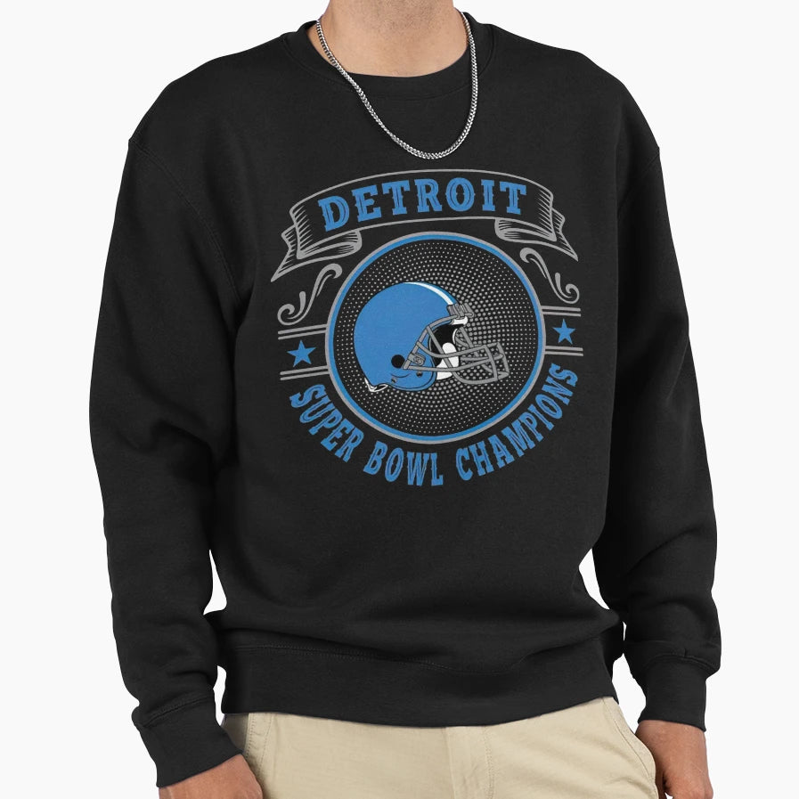 Football Detroit Lions Sweatshirt - Graphic Print for Adults - T-Shirt, Sweatshirt, Hoodie