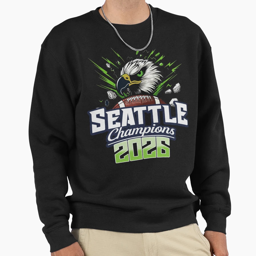 Champions Season 2026 Seattle Sweatshirt - Aesthetic Graphic for Adults - T-Shirt, Sweatshirt, Hoodie