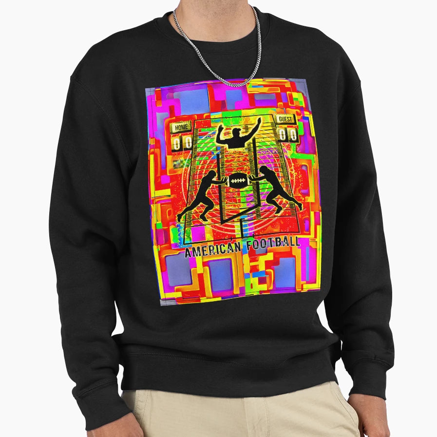 American Football Color Game Sweatshirt - Novelty Apparel Men Women - T-Shirt, Sweatshirt, Hoodie