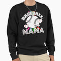 Baseball Nana Colorful Heart Ball Sweatshirt - Graphic Print Unisex - T-Shirt, Sweatshirt, Hoodie