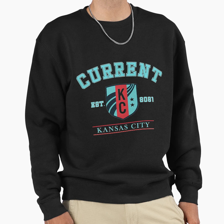Kansas City Current Nwsl Logo Sweatshirt - Unique Graphic Men Women - T-Shirt, Sweatshirt, Hoodie