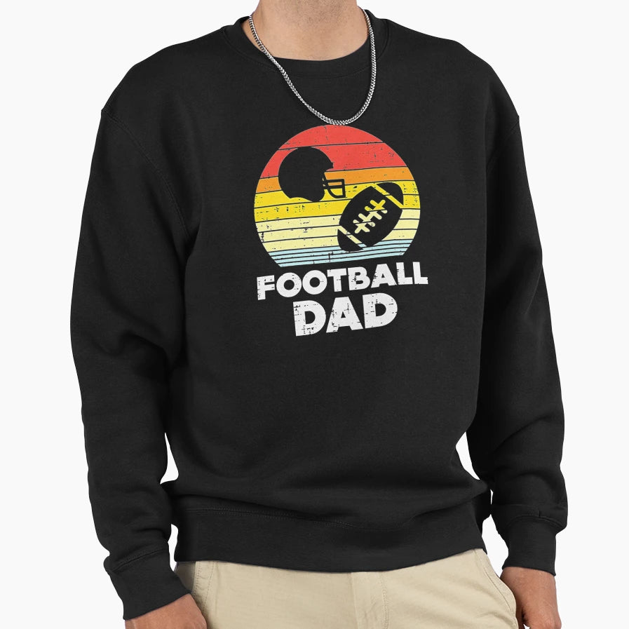 American Football Dad Sunset Sweatshirt - Graphic Print for Adults - T-Shirt, Sweatshirt, Hoodie