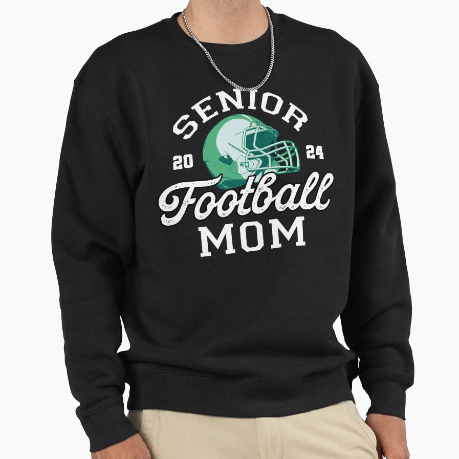 Class 2024 Senior Football Sweatshirt - Custom Art Print for Adults - T-Shirt, Sweatshirt, Hoodie