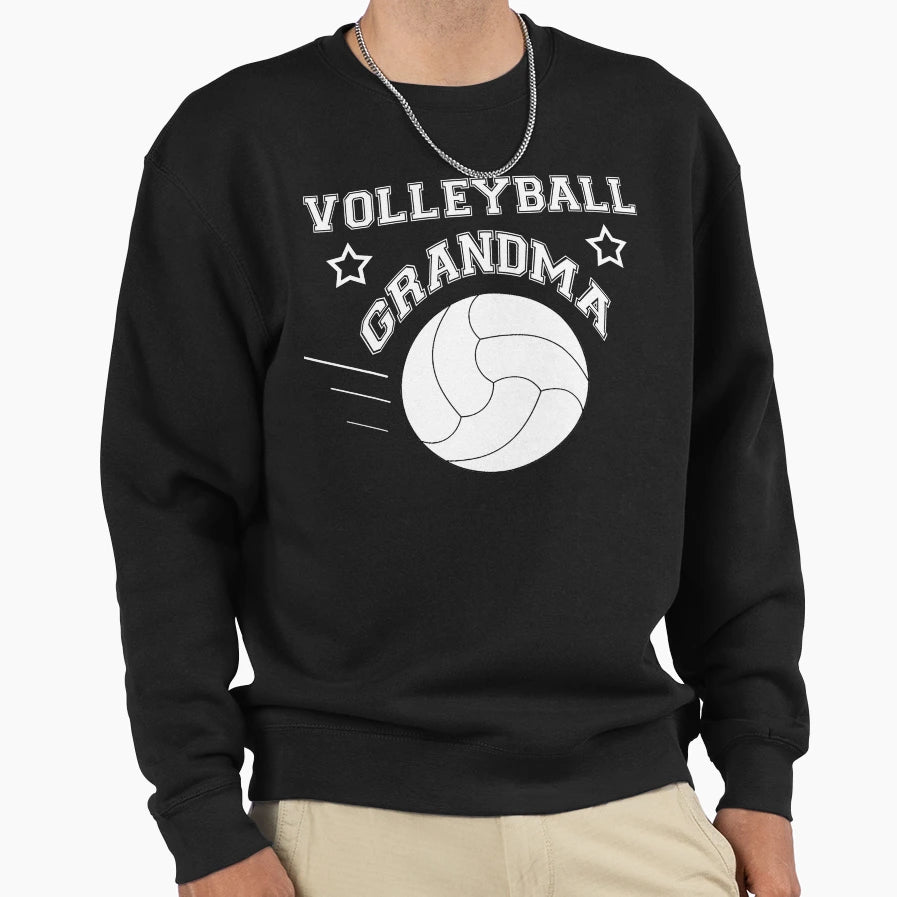 Volleyball Fan Grandma Support T-Shirt - Custom Art Print Men Women - T-Shirt, Sweatshirt, Hoodie