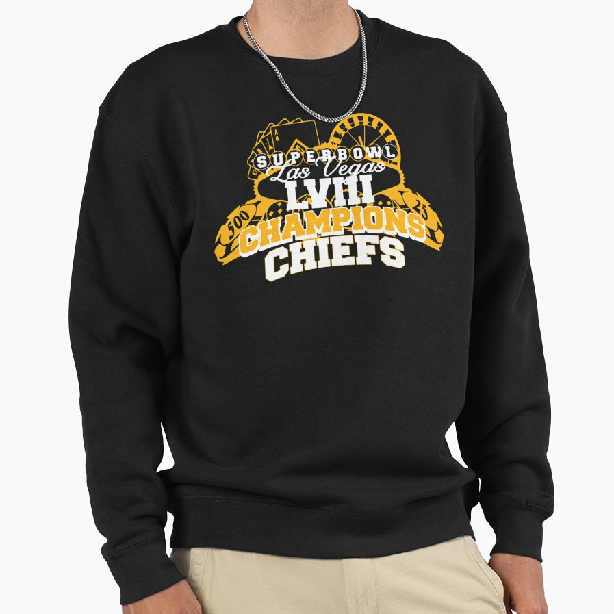 Chiefs Super Bowl Lviii Sweatshirt - Aesthetic Graphic for Adults - T-Shirt, Sweatshirt, Hoodie