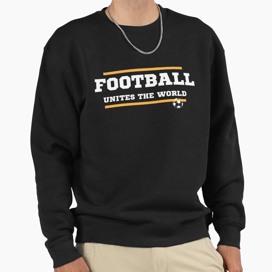 Football Unites World Sweatshirt - Minimalist Print Men Women - T-Shirt, Sweatshirt, Hoodie